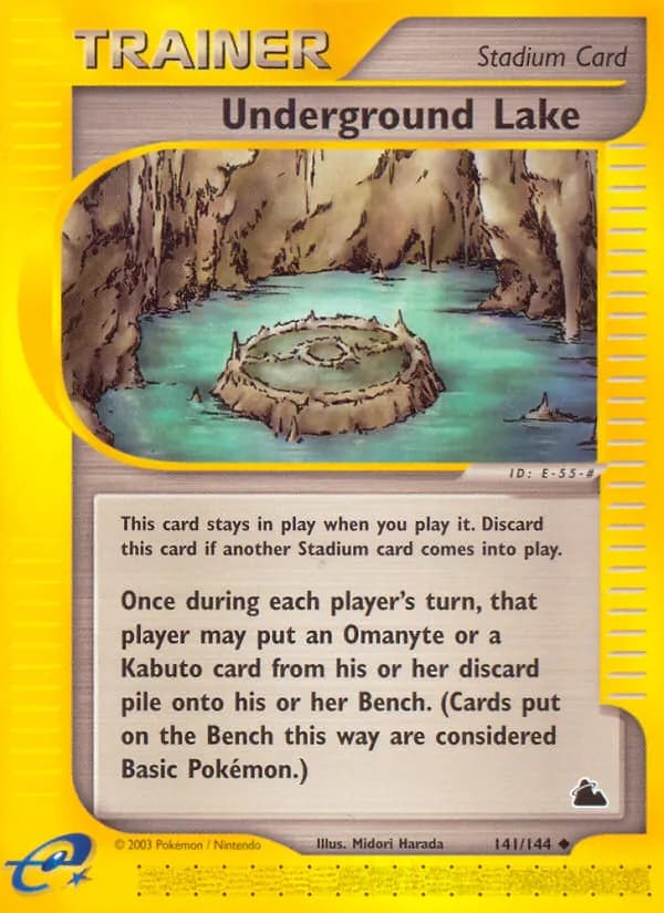 Underground Lake card in English