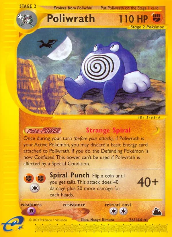 Poliwrath card in English