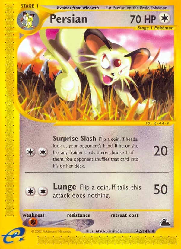 Persian card in English