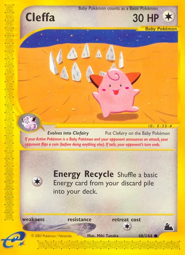 Cleffa card in English