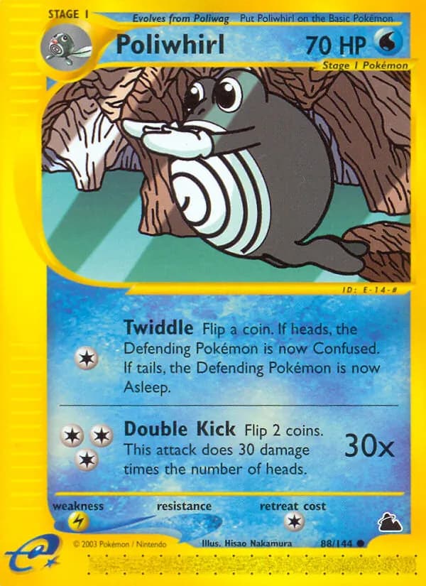 Poliwhirl card in English