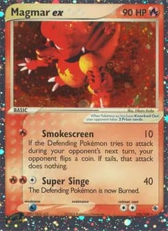 Magmar ex card in English
