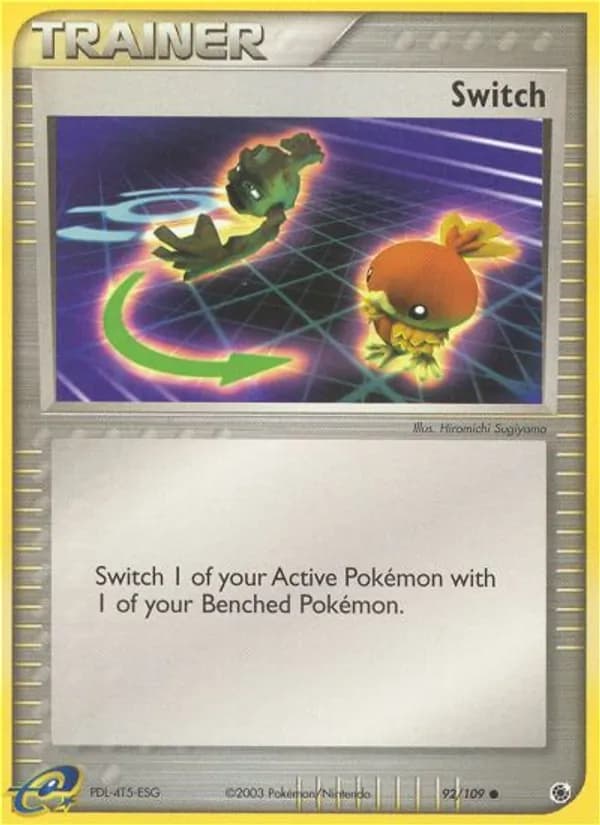 Switch card in English