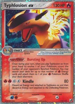 Typhlosion ex card in English