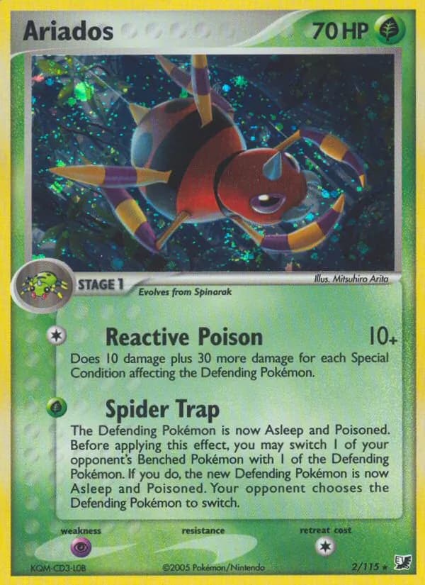 Ariados card in English