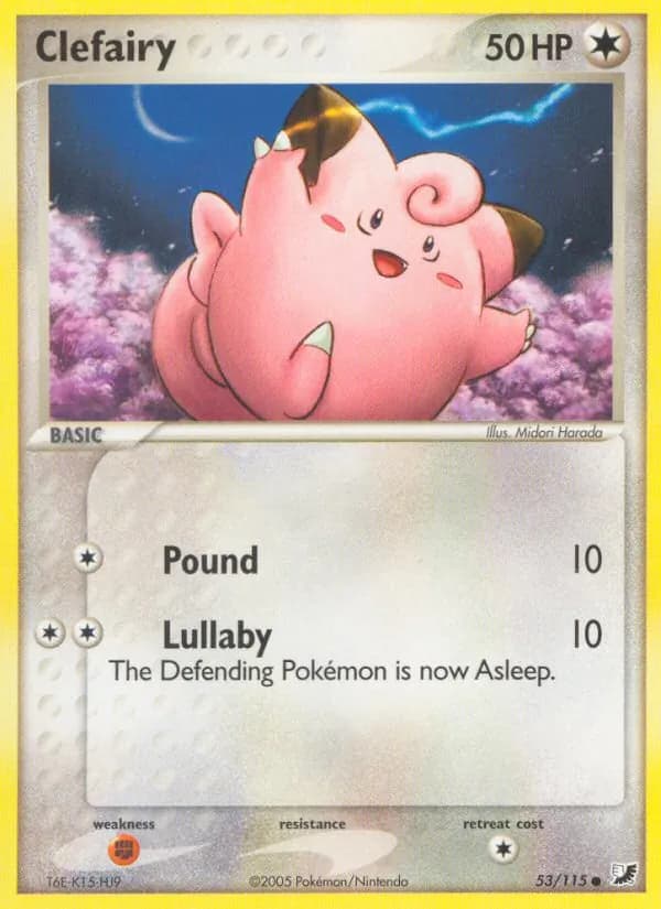 Clefairy card in English