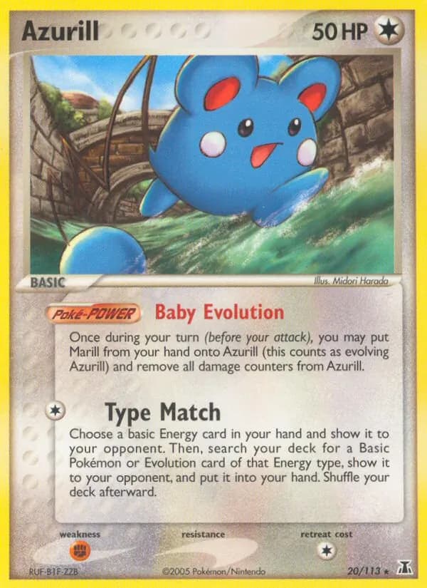 Azurill card in English