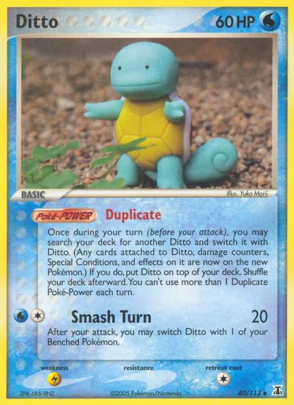Ditto card in English