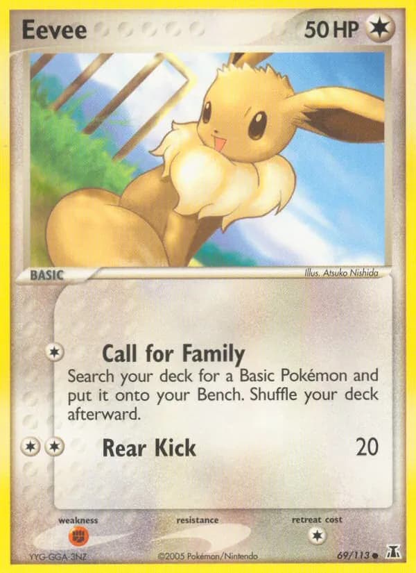 Eevee card in English