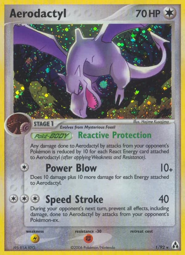 Aerodactyl card in English