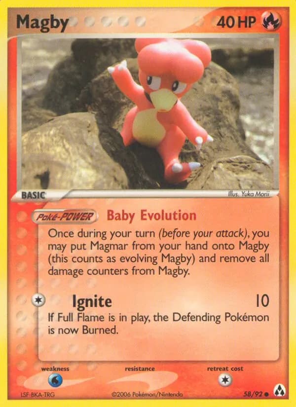 Magby card in English