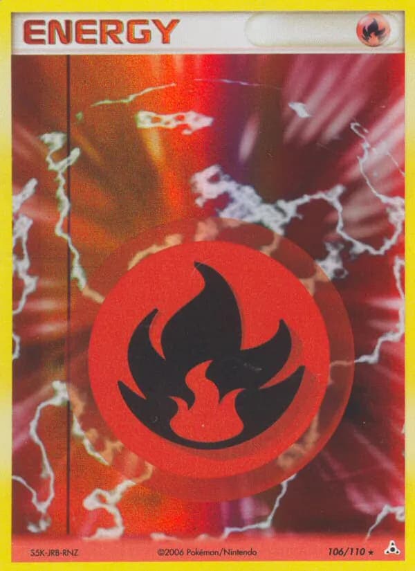 Fire Energy card in English