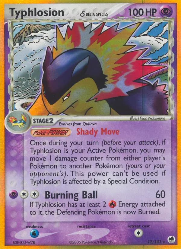 Typhlosion δ card in English