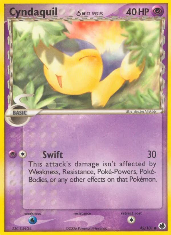 Cyndaquil δ card in English