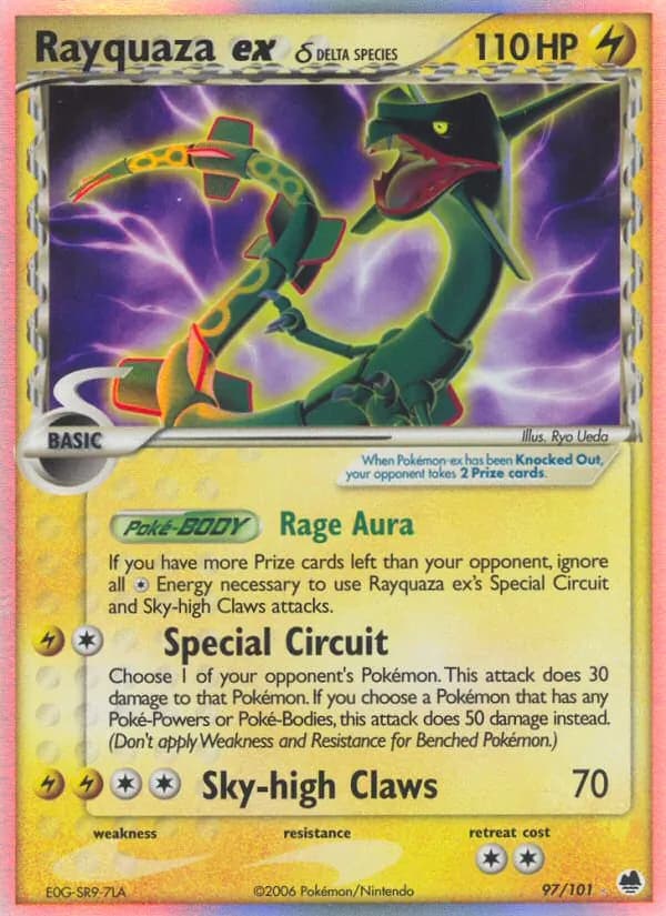 Rayquaza ex δ card in English