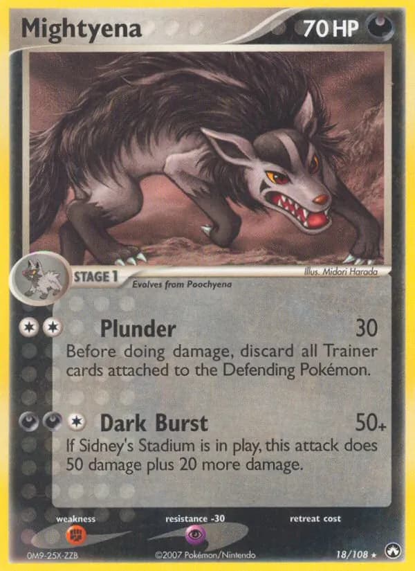 Mightyena card in English