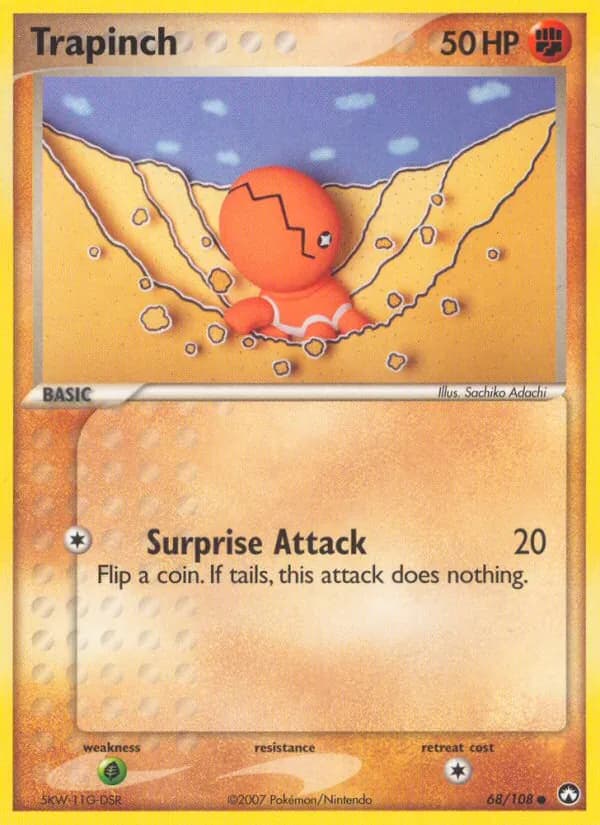 Trapinch card in English