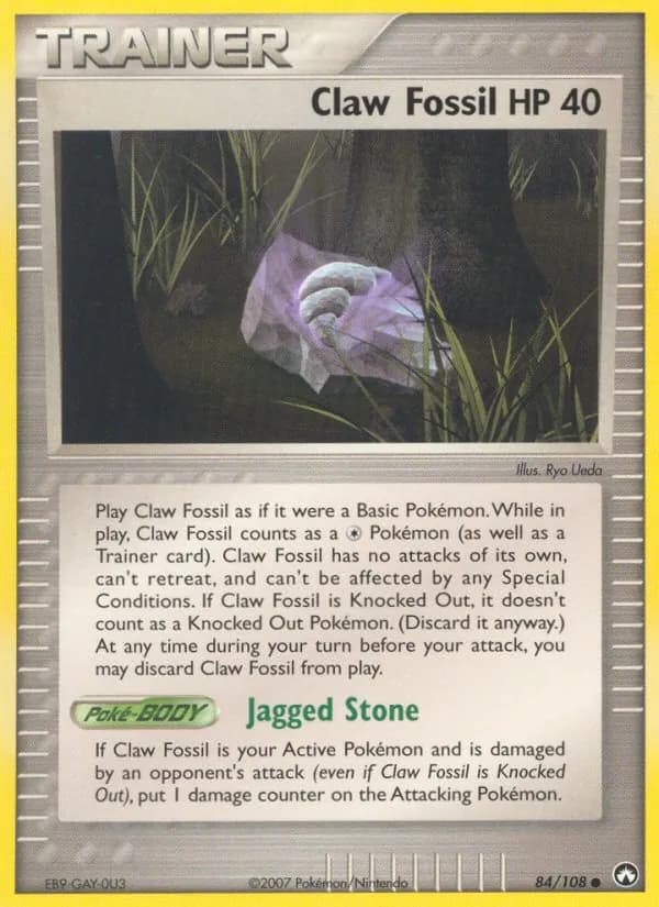 Claw Fossil card in English