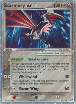Skarmory ex card in English