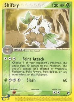 Shiftry card in English