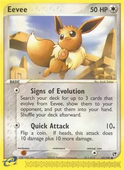 Eevee card in English