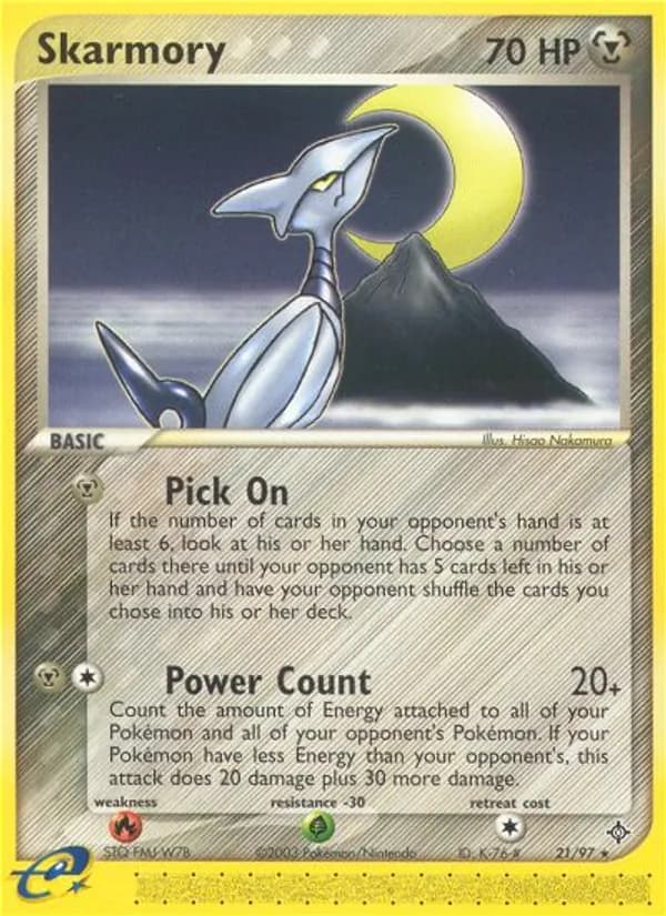 Skarmory card in English