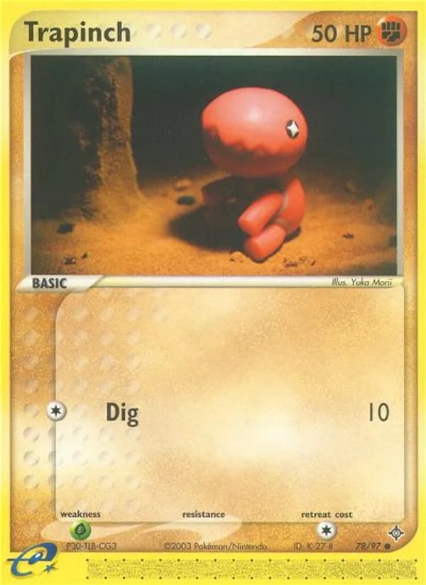 Trapinch card in English