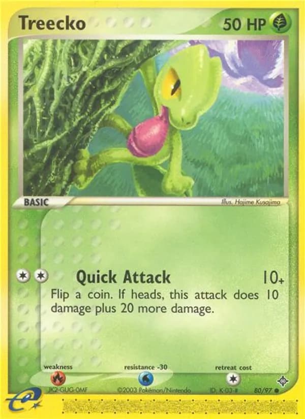 Treecko card in English