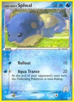 Team Aqua's Spheal card in English