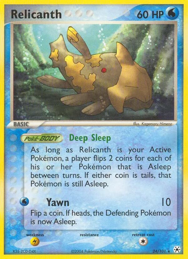 Relicanth card in English