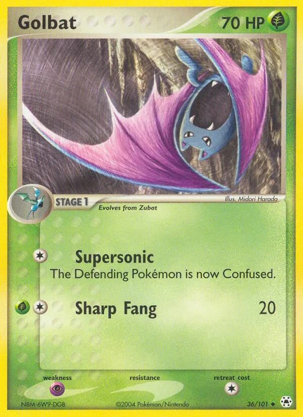 Golbat card in English