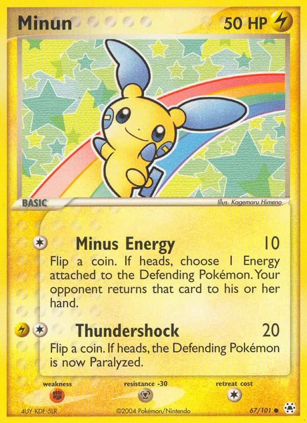 Minun card in English