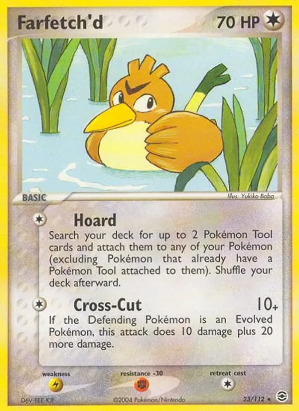 Farfetch'd card in English