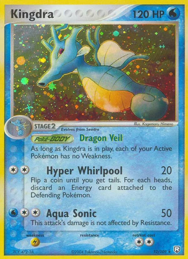 Kingdra card in English