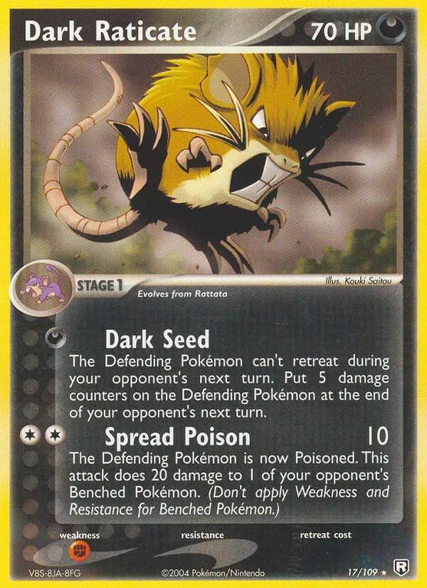 Dark Raticate card in English