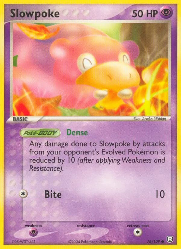 Slowpoke card in English