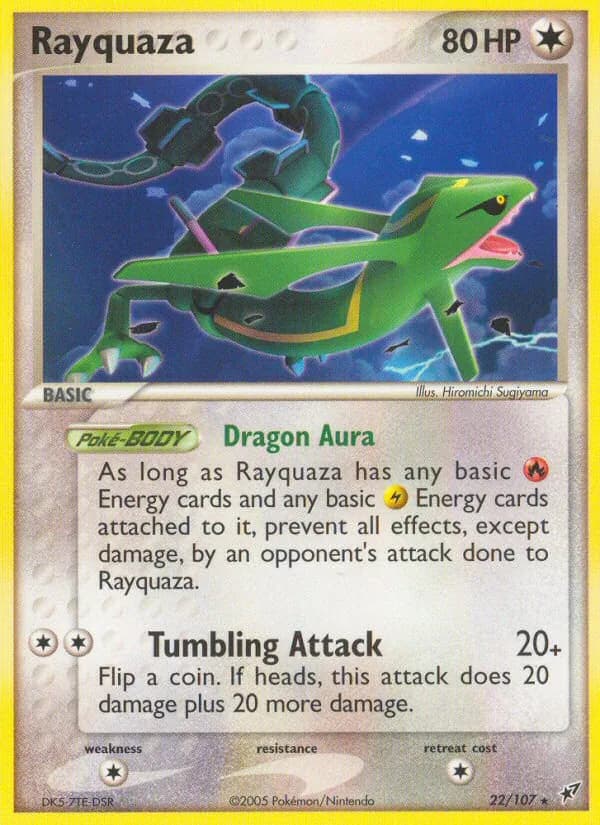 Rayquaza card in English