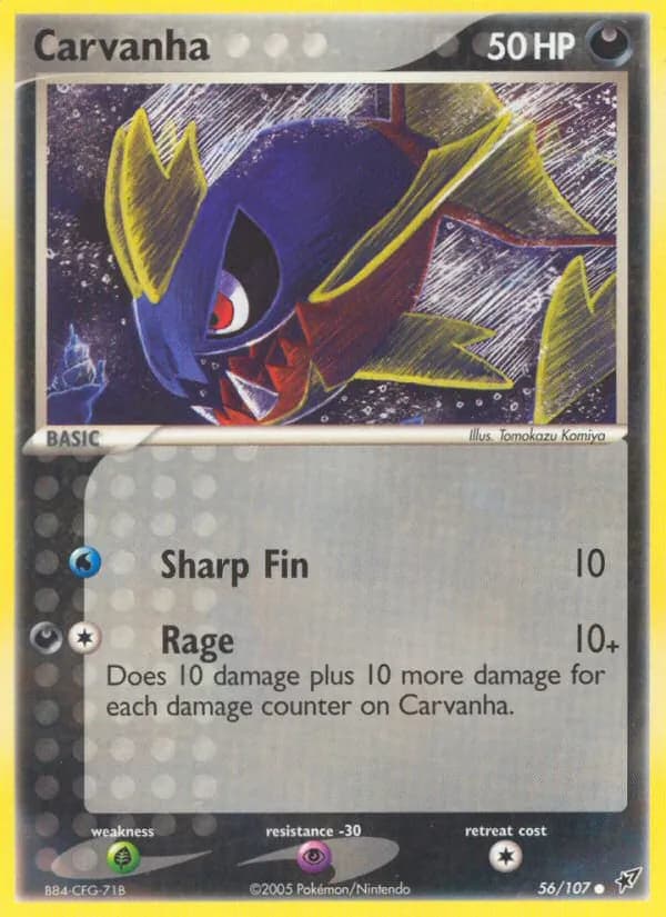 Carvanha card in English