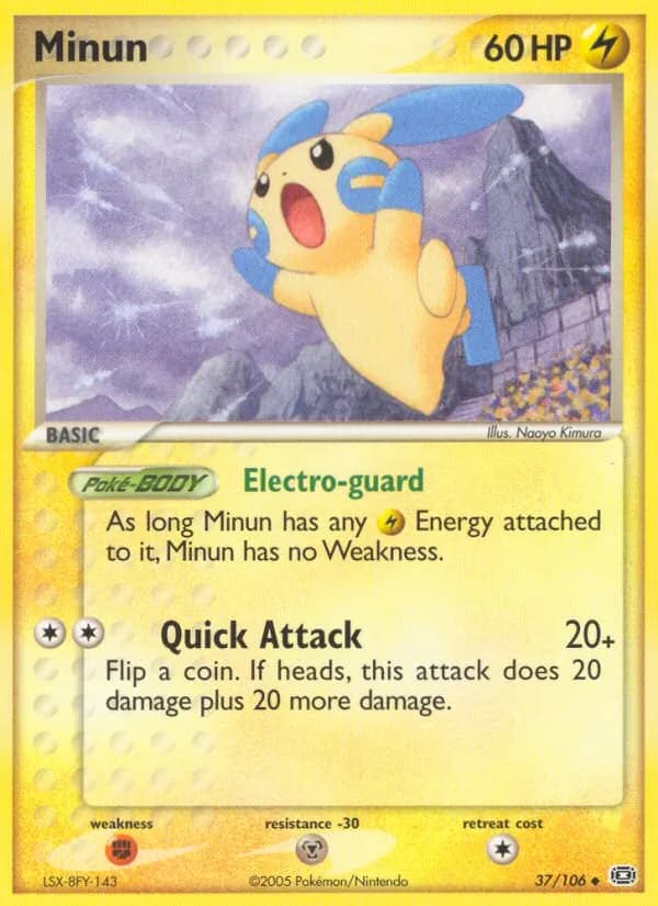 Minun card in English