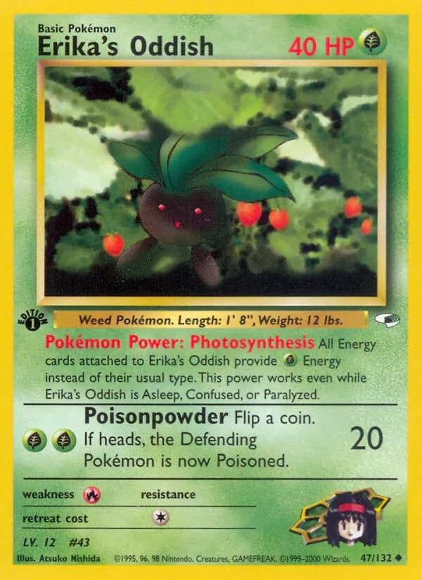 Erika's Oddish card in English