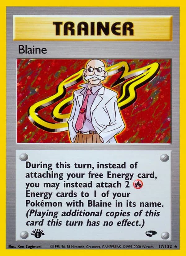 Blaine card in English