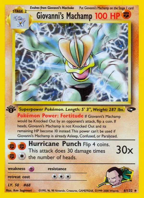 Giovanni's Machamp card in English