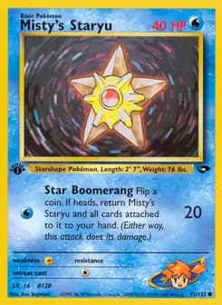 Misty's Staryu card in English