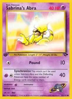 Sabrina's Abra card in English