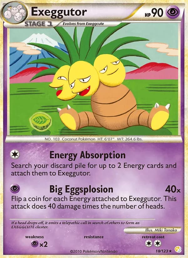 Exeggutor card in English