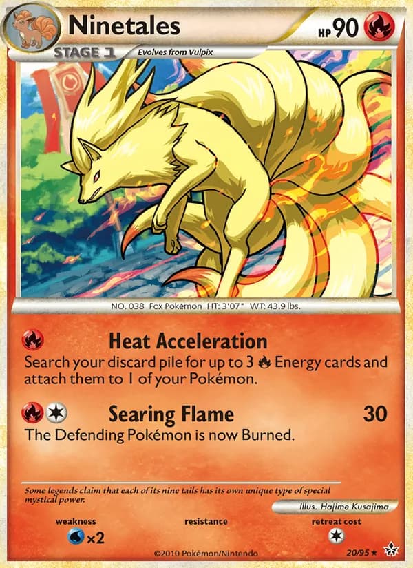 Ninetales card in English