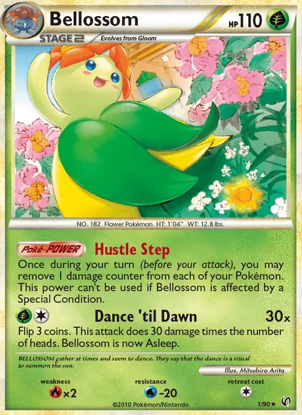 Bellossom card in English