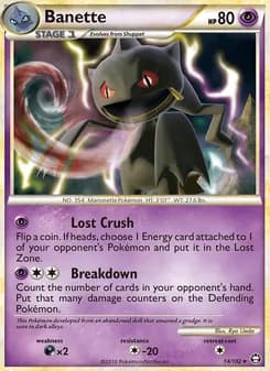 Banette card in English