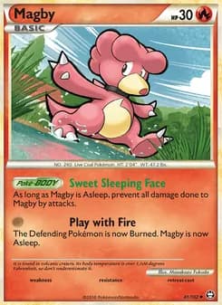 Magby card in English