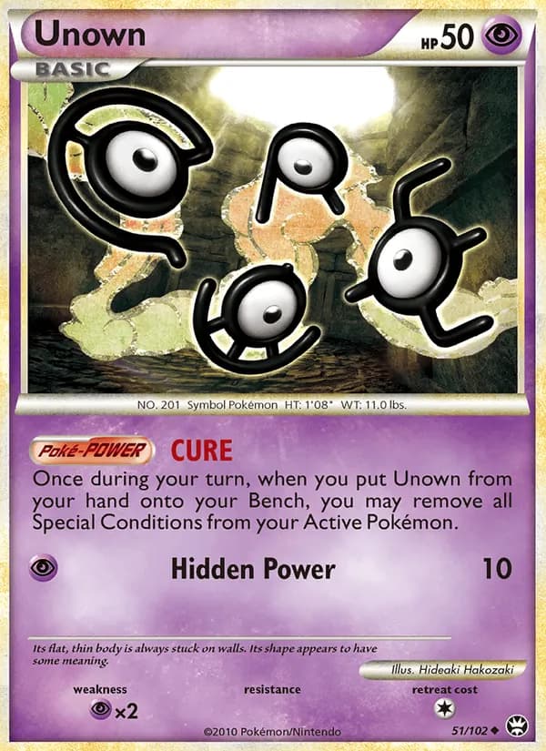 Unown card in English